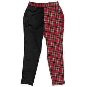 Hot Topic Plaid Pants Size Small Womens Red Tartan EMO Goth Punk Metal Clothing